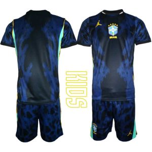 Brazilië Uittenue WK 2026 Kinderen – Voetbalshirt + Shorts Set