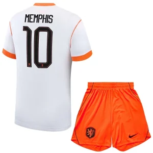 Nederland Uittenue WK 2026 Kinderen – Memphis Depay #10 Voetbalshirt + Shorts Set