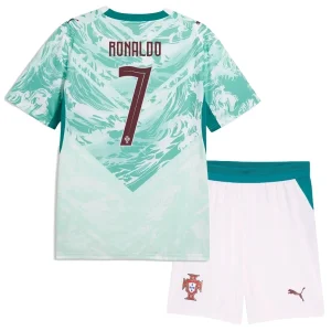 Portugal Uittenue WK 2026 Kinderen – Cristiano Ronaldo #7 Voetbalshirt + Shorts Set