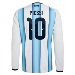 Argentinië WK 2026 Thuisshirt Heren Lange Mouw – Lionel Messi #10 Voetbalshirt