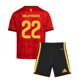 België Alexis Saelemaekers #22 Thuis tenue Kids WK 2026 Voetbalshirt + Shorts Set