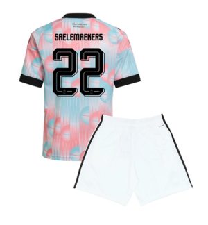 België Alexis Saelemaekers #22 Uit tenue Kids WK 2026 Voetbalshirt + Shorts Set