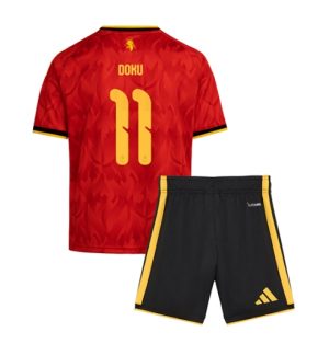 België Jeremy Doku #11 Thuis tenue Kids WK 2026 Voetbalshirt + Shorts Set België Jeremy Doku #11 Thuis tenue Kids WK 2026 Voetbalshirt + Shorts Set