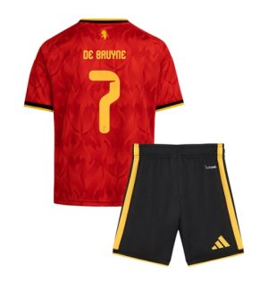 België Kevin De Bruyne #7 Thuis tenue Kids WK 2026 Voetbalshirt + Shorts Set België Kevin De Bruyne #7 Thuis tenue Kids WK 2026 Voetbalshirt + Shorts Set