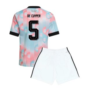 België Maxim De Cuyper #5 Uit tenue Kids WK 2026 Voetbalshirt + Shorts Set