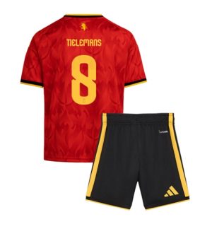 België Youri Tielemans #8 Thuis tenue Kids WK 2026 Voetbalshirt + Shorts Set België Youri Tielemans #8 Thuis tenue Kids WK 2026 Voetbalshirt + Shorts Set