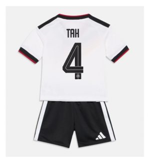 Duitsland Jonathan Tah #4 Thuis tenue Kids WK 2026 Voetbalshirt + Shorts Set