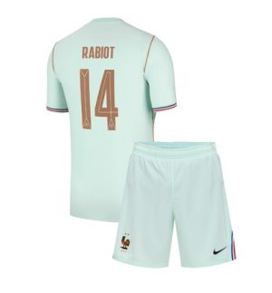 Frankrijk Adrien Rabiot #14 Uit tenue Kids WK 2026 Voetbalshirt + Shorts Set Frankrijk Adrien Rabiot #14 Uit tenue Kids WK 2026 Voetbalshirt + Shorts Set