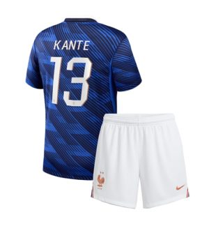 Frankrijk Kante #13 Thuis tenue Kids WK 2026 Voetbalshirt + Shorts Set
