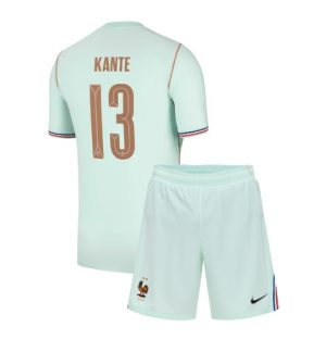 Frankrijk Kante #13 Uit tenue Kids WK 2026 Voetbalshirt + Shorts Set
