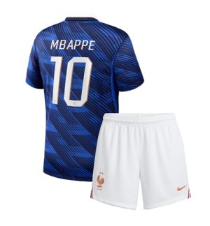 Frankrijk Kylian Mbappe #10 Thuis tenue Kids WK 2026 Voetbalshirt + Shorts Set Frankrijk Kylian Mbappe #10 Thuis tenue Kids WK 2026 Voetbalshirt + Shorts Set