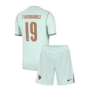 Frankrijk Theo Hernandez #19 Uit tenue Kids WK 2026 Voetbalshirt + Shorts Set