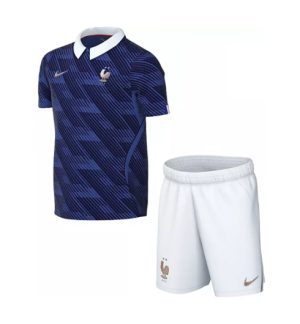Frankrijk Thuis tenue Kids WK 2026 Voetbalshirt + Shorts Set Frankrijk Thuis tenue Kids WK 2026 Voetbalshirt + Shorts Set