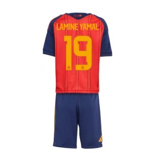 Spanje Lamine Yamal #19 Thuis tenue Kids WK 2026 Voetbalshirt + Shorts Set Spanje Lamine Yamal #19 Thuis tenue Kids WK 2026 Voetbalshirt + Shorts Set