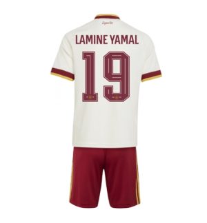 Spanje Lamine Yamal #19 Uit tenue Kids WK 2026 Voetbalshirt + Shorts Set Spanje Lamine Yamal #19 Uit tenue Kids WK 2026 Voetbalshirt + Shorts Set