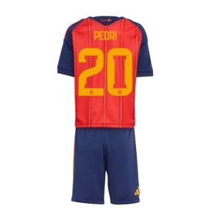 Spanje Pedri Gonzalez #20 Thuis tenue Kids WK 2026 Voetbalshirt + Shorts Set Spanje Pedri Gonzalez #20 Thuis tenue Kids WK 2026 Voetbalshirt + Shorts Set