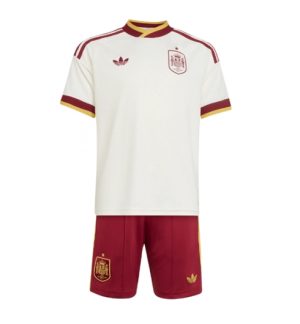 Spanje Uit tenue Kids WK 2026 Voetbalshirt + Shorts Set Spanje Uit tenue Kids WK 2026 Voetbalshirt + Shorts Set