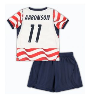 Verenigde Staten Brenden Aaronson #11 Thuis tenue Kids WK 2026 Voetbalshirt + Shorts Set Verenigde Staten Brenden Aaronson #11 Thuis tenue Kids WK 2026 Voetbalshirt + Shorts Set