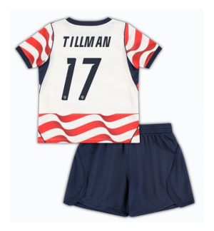 Verenigde Staten Malik Tillman #17 Thuis tenue Kids WK 2026 Voetbalshirt + Shorts Set