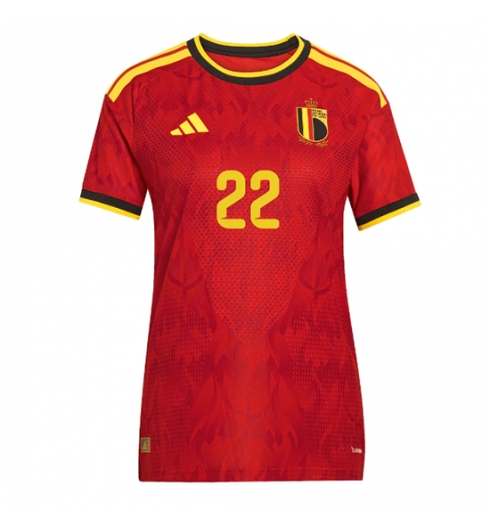 België Alexis Saelemaekers #22 Thuis tenue Dames WK 2026 Korte Mouw Voetbalshirt 2 België Alexis Saelemaekers #22 Thuis tenue Dames WK 2026 Korte Mouw Voetbalshirt 2