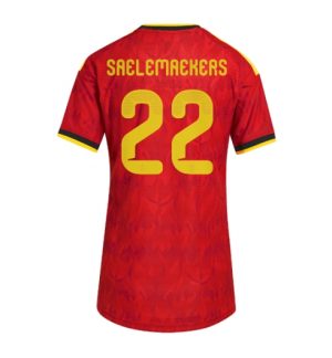 België Alexis Saelemaekers #22 Thuis tenue Dames WK 2026 Korte Mouw Voetbalshirt