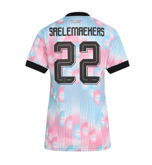 België Alexis Saelemaekers #22 Uit tenue Dames WK 2026 Korte Mouw Voetbalshirt België Alexis Saelemaekers #22 Uit tenue Dames WK 2026 Korte Mouw Voetbalshirt