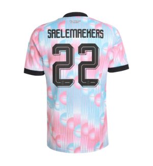 België Alexis Saelemaekers #22 Uit tenue WK 2026 Korte Mouw Voetbalshirt