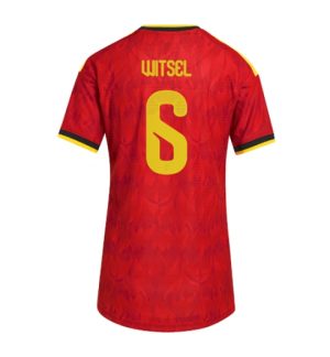 België Axel Witsel #6 Thuis tenue Dames WK 2026 Korte Mouw Voetbalshirt België Axel Witsel #6 Thuis tenue Dames WK 2026 Korte Mouw Voetbalshirt
