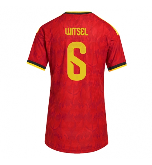 België Axel Witsel #6 Thuis tenue Dames WK 2026 Korte Mouw Voetbalshirt België Axel Witsel #6 Thuis tenue Dames WK 2026 Korte Mouw Voetbalshirt