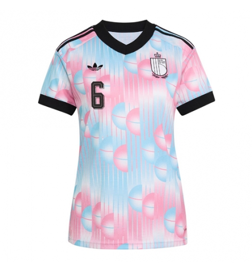 België Axel Witsel #6 Uit tenue Dames WK 2026 Korte Mouw Voetbalshirt 2 België Axel Witsel #6 Uit tenue Dames WK 2026 Korte Mouw Voetbalshirt 2
