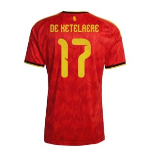 België Charles De Ketelaere #17 Thuis tenue WK 2026 Korte Mouw Voetbalshirt België Charles De Ketelaere #17 Thuis tenue WK 2026 Korte Mouw Voetbalshirt