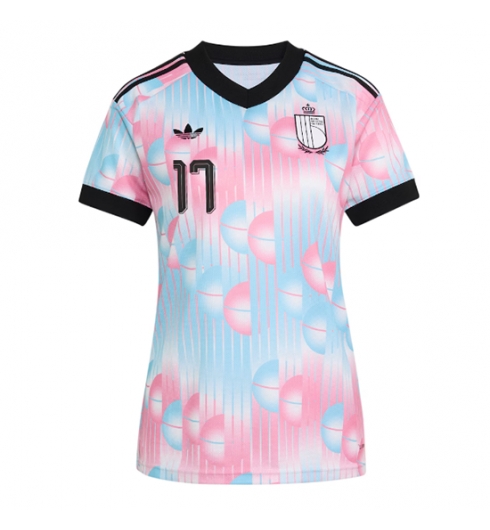 België Charles De Ketelaere #17 Uit tenue Dames WK 2026 Korte Mouw Voetbalshirt 2 België Charles De Ketelaere #17 Uit tenue Dames WK 2026 Korte Mouw Voetbalshirt 2