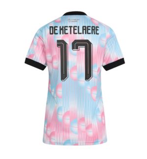 België Charles De Ketelaere #17 Uit tenue Dames WK 2026 Korte Mouw Voetbalshirt België Charles De Ketelaere #17 Uit tenue Dames WK 2026 Korte Mouw Voetbalshirt