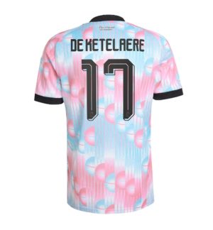 België Charles De Ketelaere #17 Uit tenue WK 2026 Korte Mouw Voetbalshirt