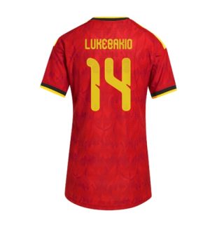 België Dodi Lukebakio #14 Thuis tenue Dames WK 2026 Korte Mouw Voetbalshirt