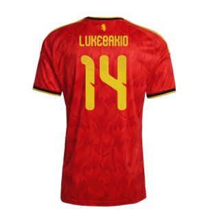 België Dodi Lukebakio #14 Thuis tenue WK 2026 Korte Mouw Voetbalshirt