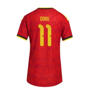België Jeremy Doku #11 Thuis tenue Dames WK 2026 Korte Mouw Voetbalshirt België Jeremy Doku #11 Thuis tenue Dames WK 2026 Korte Mouw Voetbalshirt