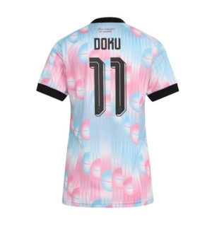 België Jeremy Doku #11 Uit tenue Dames WK 2026 Korte Mouw Voetbalshirt België Jeremy Doku #11 Uit tenue Dames WK 2026 Korte Mouw Voetbalshirt