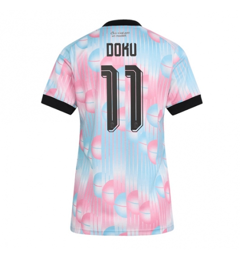 België Jeremy Doku #11 Uit tenue Dames WK 2026 Korte Mouw Voetbalshirt België Jeremy Doku #11 Uit tenue Dames WK 2026 Korte Mouw Voetbalshirt