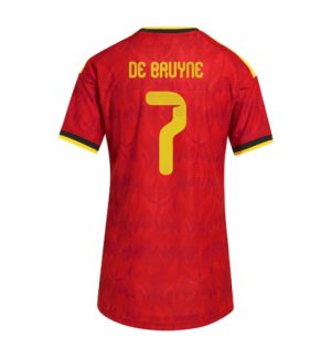 België Kevin De Bruyne #7 Thuis tenue Dames WK 2026 Korte Mouw Voetbalshirt België Kevin De Bruyne #7 Thuis tenue Dames WK 2026 Korte Mouw Voetbalshirt