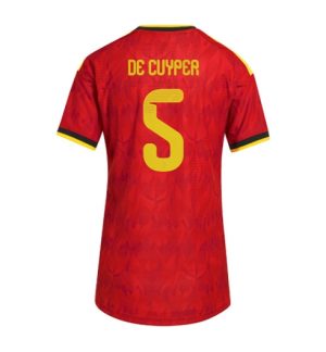 België Maxim De Cuyper #5 Thuis tenue Dames WK 2026 Korte Mouw Voetbalshirt