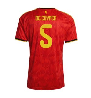 België Maxim De Cuyper #5 Thuis tenue WK 2026 Korte Mouw Voetbalshirt