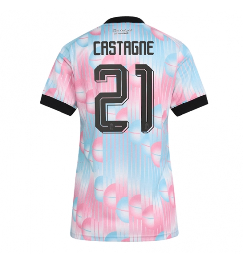 België Timothy Castagne #21 Uit tenue Dames WK 2026 Korte Mouw Voetbalshirt België Timothy Castagne #21 Uit tenue Dames WK 2026 Korte Mouw Voetbalshirt