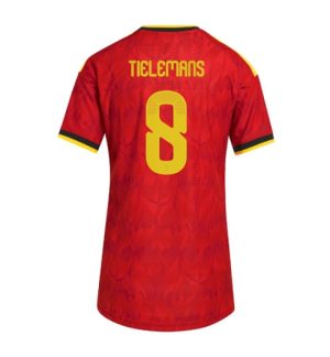 België Youri Tielemans #8 Thuis tenue Dames WK 2026 Korte Mouw Voetbalshirt België Youri Tielemans #8 Thuis tenue Dames WK 2026 Korte Mouw Voetbalshirt