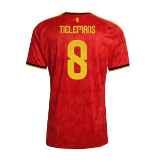 België Youri Tielemans #8 Thuis tenue WK 2026 Korte Mouw Voetbalshirt België Youri Tielemans #8 Thuis tenue WK 2026 Korte Mouw Voetbalshirt