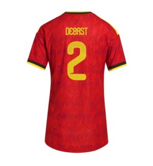 België Zeno Debast #2 Thuis tenue Dames WK 2026 Korte Mouw Voetbalshirt
