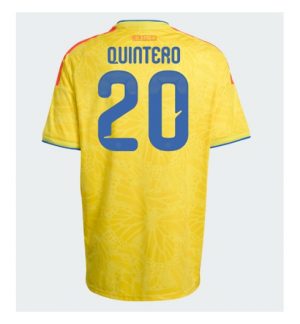 Colombia Juan Fernando Quintero #20 Thuis tenue WK 2026 Korte Mouw Voetbalshirt