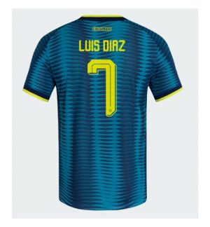 Colombia Luis Diaz #7 Uit tenue WK 2026 Korte Mouw Voetbalshirt