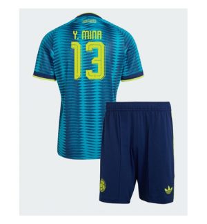Colombia Yerry Mina #13 Uit tenue Kids WK 2026 Voetbalshirt + Shorts Set