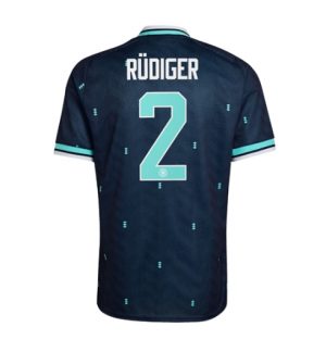 Duitsland Antonio Rudiger #2 Uit tenue WK 2026 Korte Mouw Voetbalshirt